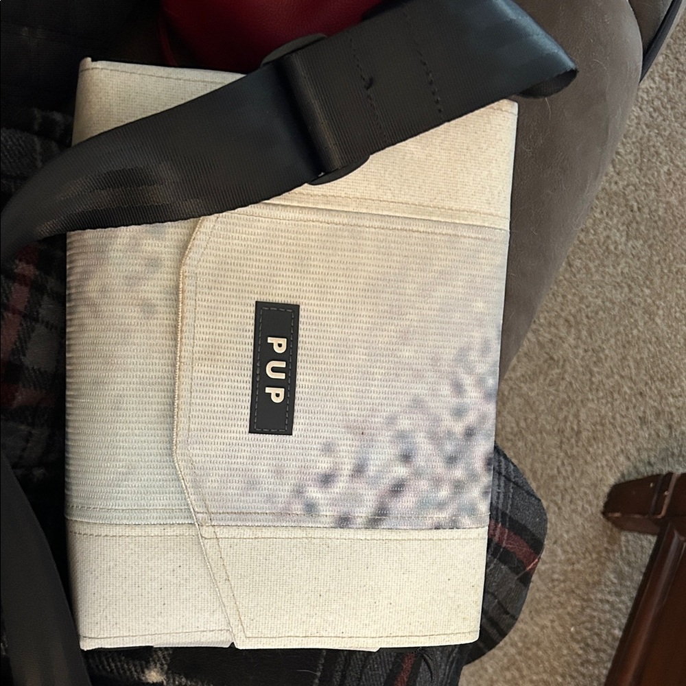 Cream and Black Crossbody Bag